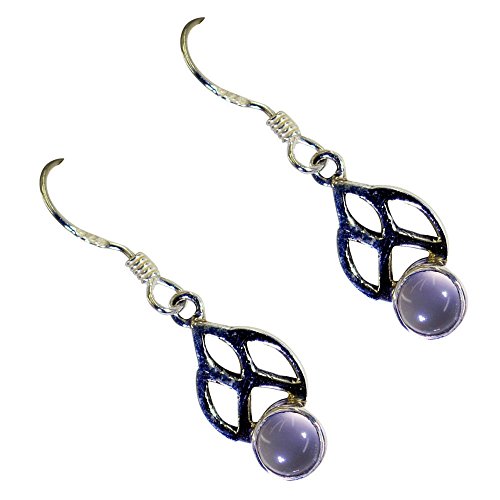Quartz rose véritable pour éviter les allergies : boucles d'oreilles légères en argent - 3