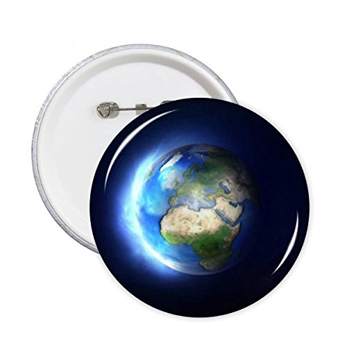Badge planète Terre bleu blanc pour personnaliser une veste ou un sac à dos