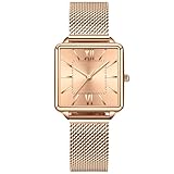 rorios Damen Uhren Analog Quarz Armbanduhr mit Edelstahlarmband Wasserdicht Minimalistisch Damenuhren für Frauen