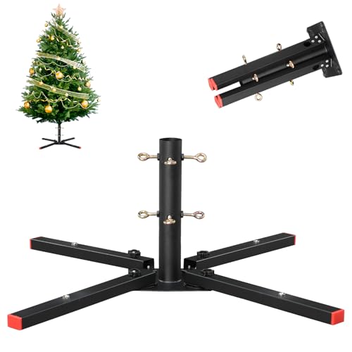 Wefaith Christmas Tree Stands for Artificial Trees - Heavy Duty Cast Iron Metal Holder Base,Adjustable 0.75