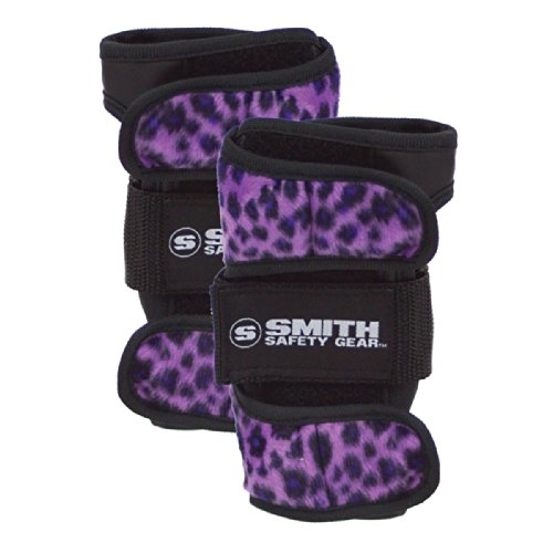 Smith Safety Gear Scabs Wrist Guards, Purple Leopard, X-Large