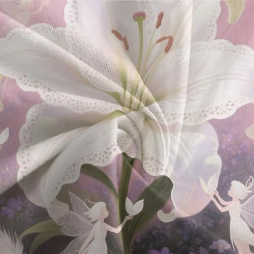 Linge de lit fermeture éclair cachée Lily 3D housse couette 200x200cm ado