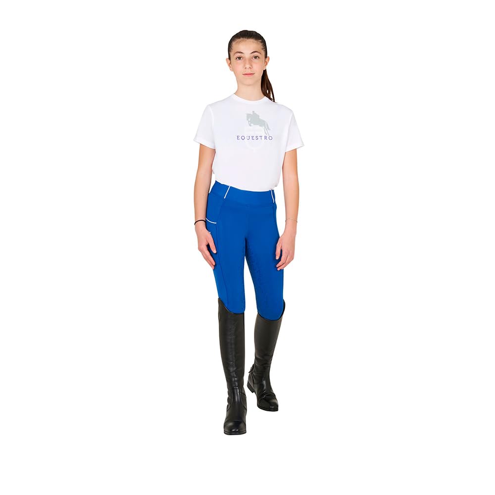 Horse Jump Glossy Logo Cotton Junior Short Sleeve T-Shirt 12 Years