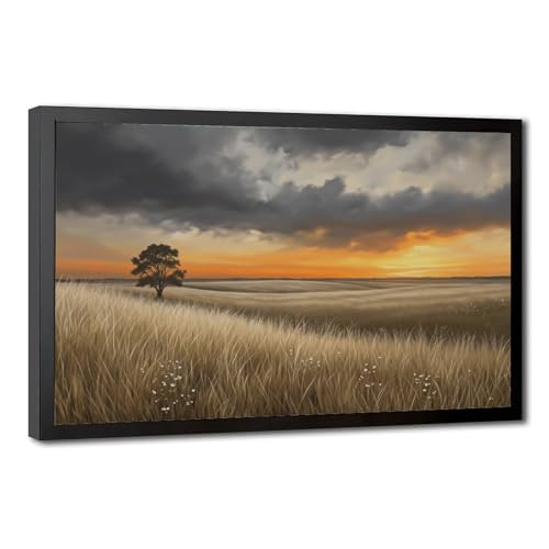 Poster plage et dunes de sable avec cadre pour habiller un mur vide de bureau