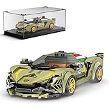 Mould King Speed Champion Super Car Building Sets with Display Case, Model Car Kits Sports Building Blocks, Cool Simulation Cockpit Race Kits for Adults Kids 8+(333 PCS)
