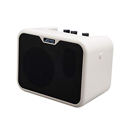 JOYO Portable 10W Mini Bass Amp Dual Channel Small Carry Bass Amplifier Combo for Electric Guitar Bass Practice (MA-10B)