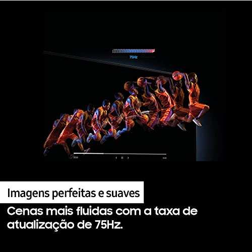 Monitor Gamer Samsung 27' FHD,75Hz, HDMI, VGA, Freesync,Preto, Série T350 glide