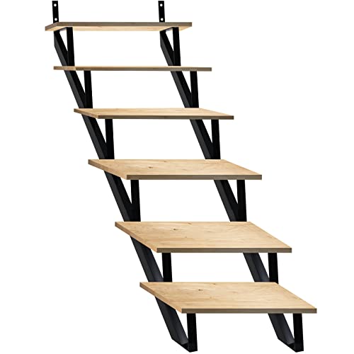6 Inch Steps Risers Galvanized Steel Stair Riser for Outside Stairs, Metal Stair Stringers ...