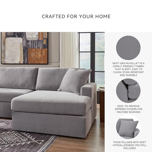Image of Signature Design by Ashley 6-Piece Modular Sectional Sofa, Granite