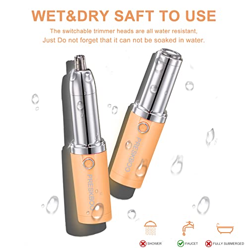 Preskboo Facial Hair Removal For Women,Hair Remover For Face,Chin,Upper Lip,Cheek,Mustache,Nose Hair Trimmer,Painless Peach Fuzz Remover,Personal Groomer,Ladies Face Shaver/Epilator,Face Razor,O/F6M9 #TOP5
