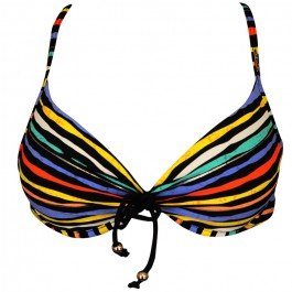 Azura Pop Tart Tie Front Push up Bikini Top