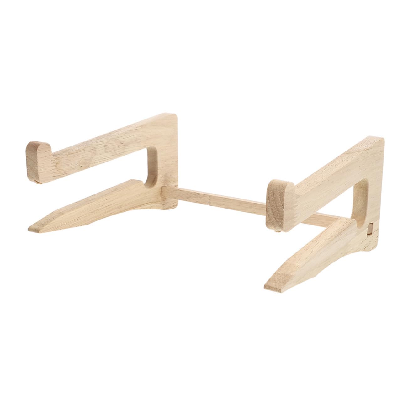 Supporto Laptop in Legno per Rialzo Portatile Ergonomico per Notebook Tablet e Tastiera Stand Smontabile e Salvaspazio e Scrivania