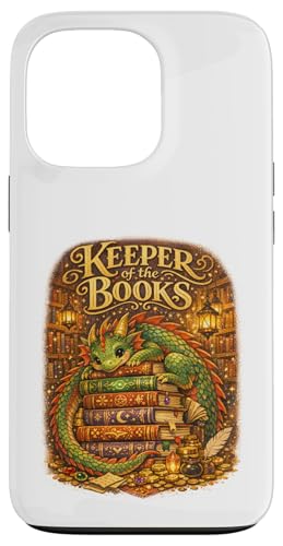 Keeper of the Books ���킢���h���S���t�@���^�W�[���C�u�����[���[�_�[�u�b�N �X�}�z�P�[�X iPhone 13 Pro �p