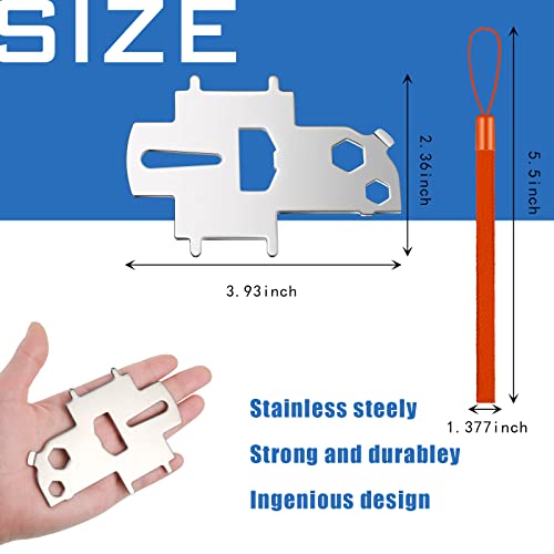 Loosh 3 Pieces Deck Plate Key Fill Plate Key Marine Fuel Key Stainless Steel Boat Gas Cap Key Tool With Wrist Lanyard Strap For Fuel Tank Water Waste Fill #TOP1