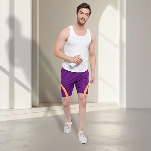 Image of DIA A DIA Men's Polycotton Running Sports Gym Shorts Pack of 3