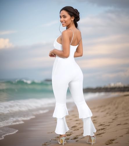 Image of Jigfar Women Sexy Elegant Bodycon Jumpsuit Going Out Romper Birthday Party Club Night Outfits