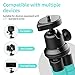 Aureday Phone Tripod, Flexible Tripod for iPhone and Android, Portable with Wireless Remote and Clip for Video Recording/Vlogging/Selfie (Blue)