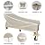 SIHAIAN Patio Lounge Chair Cover Waterproof Outdoor Chaise Lounge Covers UV Resistant Special Fixed Design 78Lx32Wx35H Beige 1Pack Patio Furniture Covers