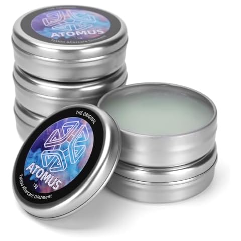 JimKing Tattoo Aftercare Cream, Pure Natural Tattoo Ointmenfor, Tattoo Care Balm for Tattoo Body Art Micro-blading Permanent Makeup(5pcs) Cover