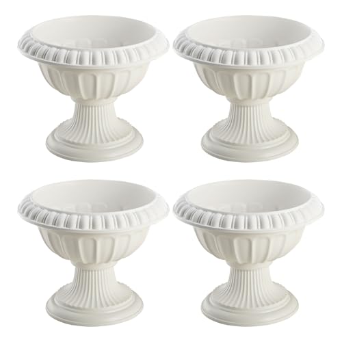 JQGADL Statue en Colonnes Grecques,Romains Décor De Colonne,Piliers Grecs,pour La Décoration,Table De Mariage,Anniversaire,Jardin,Les Plantes(Size:D 31.5xH 26 cm)