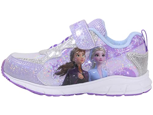 Girl's Frozen Lighted Sneaker (Toddler/Little Kid) Purple 11 Little Kid M3