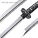 ttamankua Black Snake Katana - High Carbon Steel Sharpened Blade, Zinc Alloy Snake Tsuba, Black PU Leather Saya, Handcrafted Collectible Samurai Sword