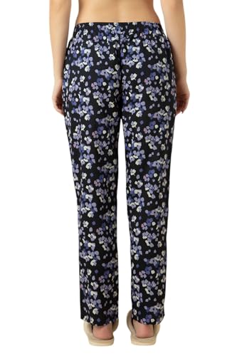 Image of Van Heusen Women's Printed Lounge Pants | Drawstrings & Side Pockets | Ultra Soft Fabric | Relaxed Fit | At home pyjamas | Everyday Comfort | Printed | Style 55306 | Available in Pack of 1 & 2