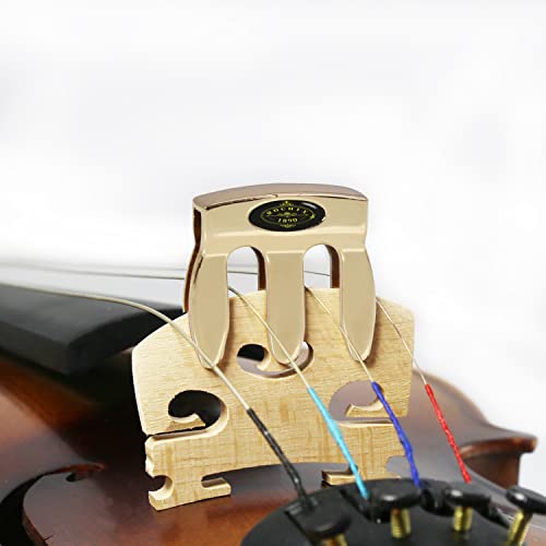 Violin mute viola practice gold mute violin silencer 3 claw violin practice mute durable violin parts and accessories