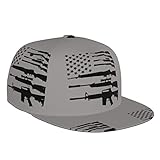 hihihihihihihihi Gorra de béisbol con visera plana con bandera americana, Talla única