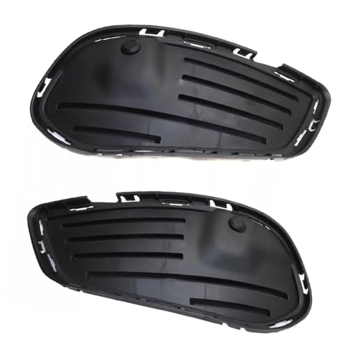フォググリル Compatible With C300 C400 C43 C450 2015-2018対応 フロントバンパー フォグランプ グリルカバー 光沢ブラック 2個 パーツ 2058854123 2058854023