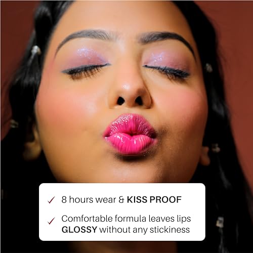 LAMIOR Ph Adaptive Glossy Lip Tint - Strawberry Punk | Colour Changing Ph Tint, Long-Lasting, Stain With Jojoba & Almond Oils, Non-Sticky High Shine Formula For Healing Chapped... - Image 4