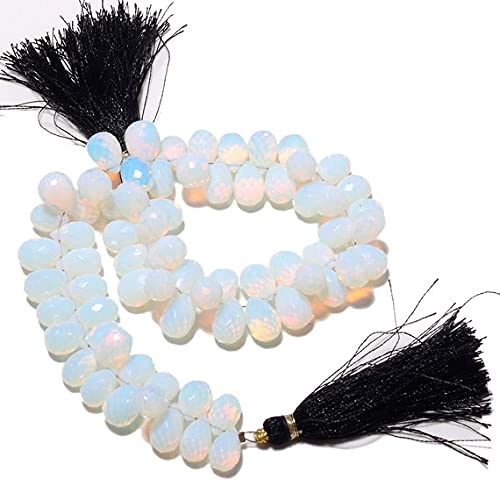 Perles en opaline pour bijoux d'été, créez votre collier bohème chic et lumineux