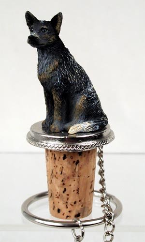 Conversation Concepts Dog Wine Bottle Stopper | Australian Cattle Dog Cork