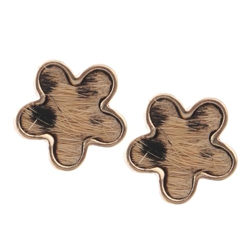 2pcs Leopard Print Watchband Charm Flower Design Stylish Wrist Strap Accessory for and Watches Easy to Install Comfortable and