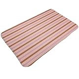 Utilisation polyvalente : convient à plusieurs paramètres, ce tapis imprimé à rayures roses et oranges peut servir de tapis de cuisine, de tapis de bain, de tapis d'intérieur ou d'extérieur ou d'options de tapis de chambre. Il est idéal pour les tapis d'entrée pour l'intérieur de la maison, les tapis d'entrée d'intérieur, les tapis de porte d'entrée, les tapis de porte pour l'entrée intérieure, ou les tapis pour le sol de la cuisine