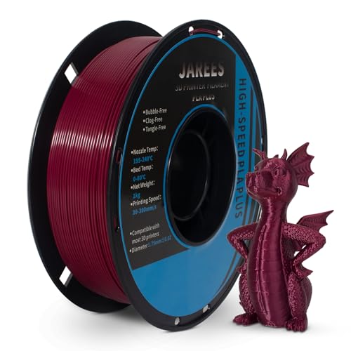 Image of PLA Filament 1.75mm Merlot Maroon 1KG, Clog-Free 3D Printer Filament Dimensional Accuracy + /- 0.02mm,High Speed Printing 1kg Spool(2.2lbs) 3D Printing Filament Fits for Most FDM 3D Printer