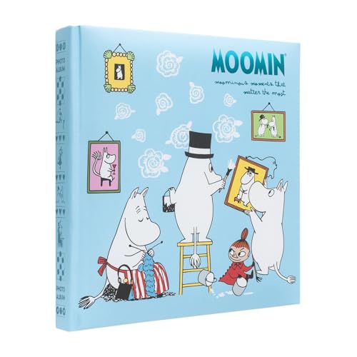 Grupo Erik Fotoalbum zum Selbstgestalten Moomin Scrapbook Weiße Seiten - Fotoalbum Klein 16x16 cm - Photoalbum 22 selbstklebend Seiten Mumin Merch