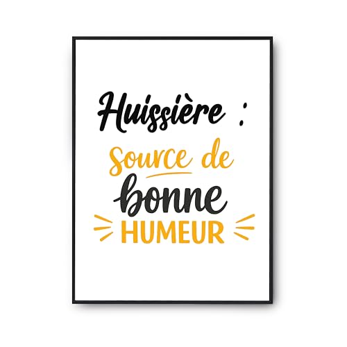 Poster huissière source de bonne humeur pour égayer votre décoration de cabinet