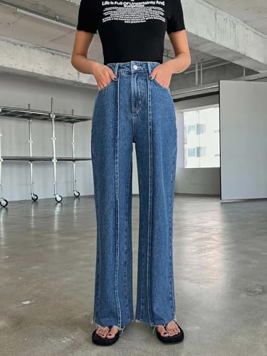 Image of KOTTY Soft Stretch Straight Fit Jeans - Mid Waist Structured Look