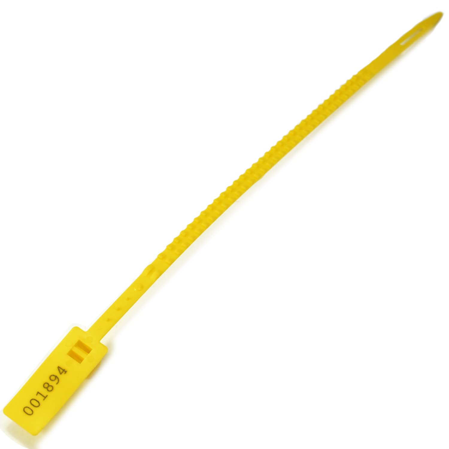 Manipulationssicherungen, Selbstverriegelnde, manipulationssichere Kabelbinder mit Zugverschluss, nummerierte Einweg-Kabelbinder