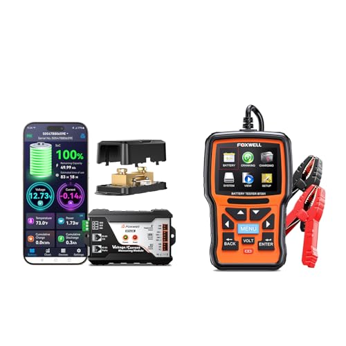 FOXWELL Bluetooth Battery Monitor & Car Battery Tester