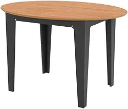 Mesa Extensível Oval 159cm Aberta Dalla Costa