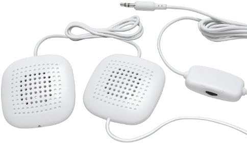 Sound Oasis SP-101 Sleep Therapy Pillow Speakers with in-Live Volume Control, White