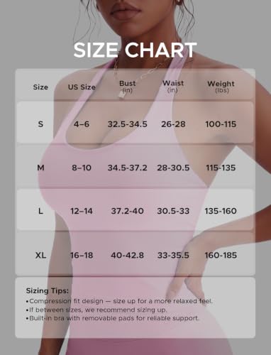SEASUM Women's Halter Workout Tank Top Built-in Sports Bra Open Back Yoga - image 7