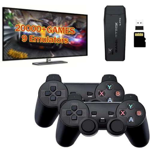 NaiTerpol Retro Games Console,4K HDMI Game Stick,Game Console with 20000+ Classic Arcade Games,Plug & Play Video Games System,Gift for Kids Adults Gamers