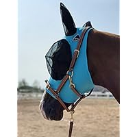 Maschera Anti Mosche Per Cavalli Con Protezione Orecchie - Lycra Morbida E Traspirante - Taglia S - Foto 3