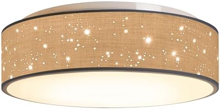 REV Deckenleuchte 30cm Dunkelgrün - Stoff Lampenschirm Mit 2x E27