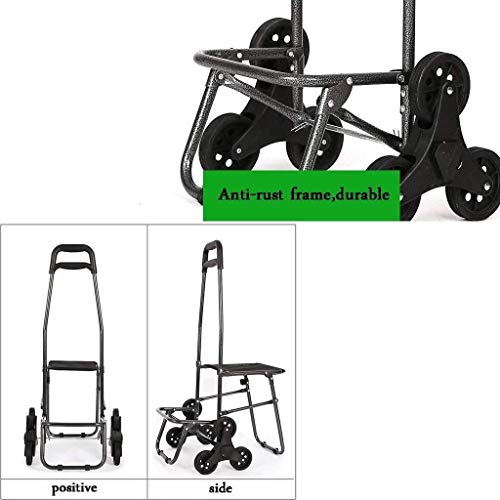 Einkaufstrolley Einkaufswagen Leichtes Treppensteige faltbare Einkauf Reise Lebensmittelhandel Warenkorb Koffer Gepäck 6… – Bild 6