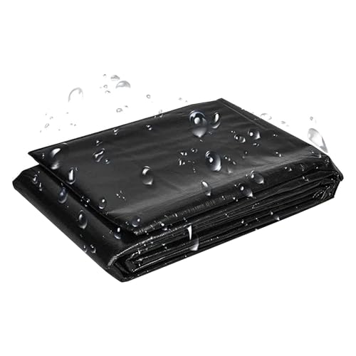 Bâche en caoutchouc noir pour bassin de jardin sous-couche robuste et imperméable