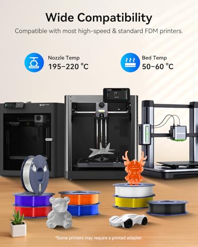 Image of JAYO PLA+ Filament Bundle 1.75mm, 3D Printer Filament Bundle Multicolor, Individually Vacuum Packed, 250g Spool, 8 Pack, 2KG in Total, Black+White+Transparent+Clear(Blue+Red+Orange+Yellow+Purple)